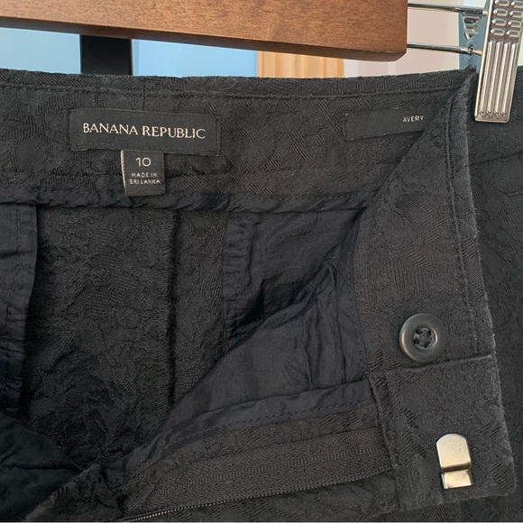Banana Republic Avery Black Jacquard Pants - Picture 5 of 7